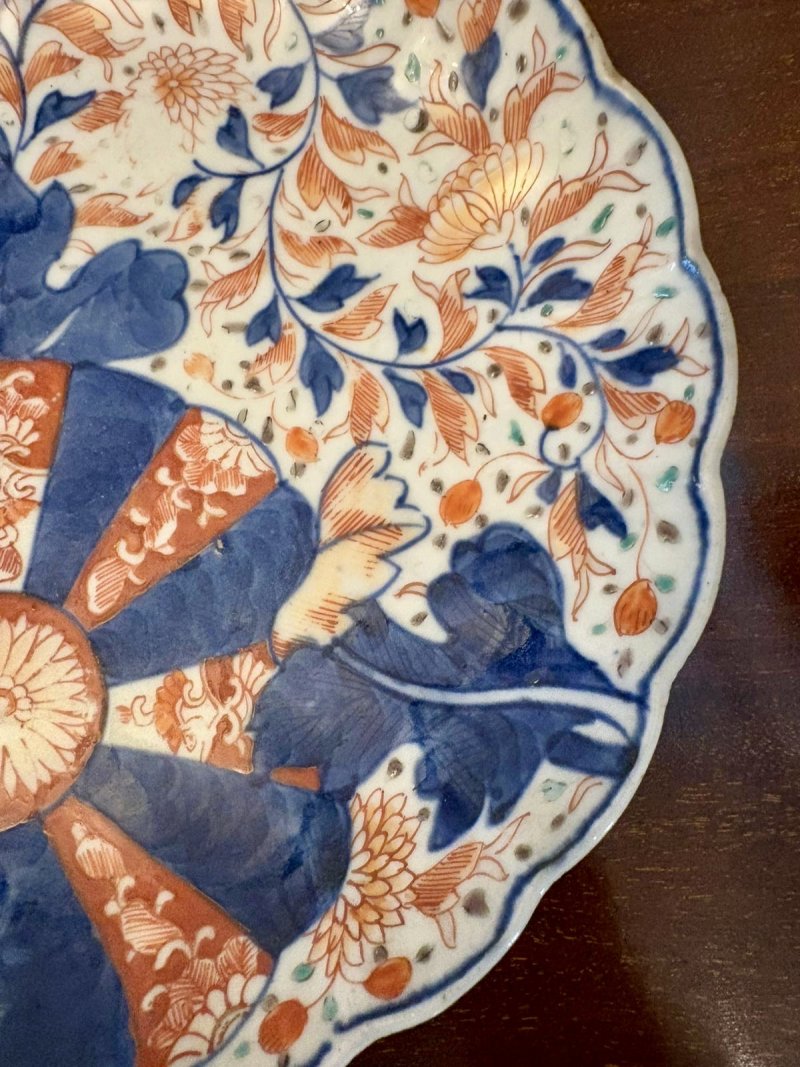 Antique Pair of Japanese Imari Plates